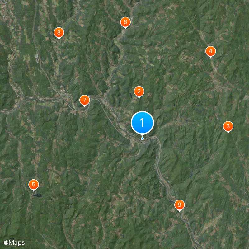 Interstate 89 Mappa