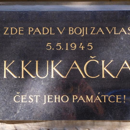 Plaque to K. Kukačka