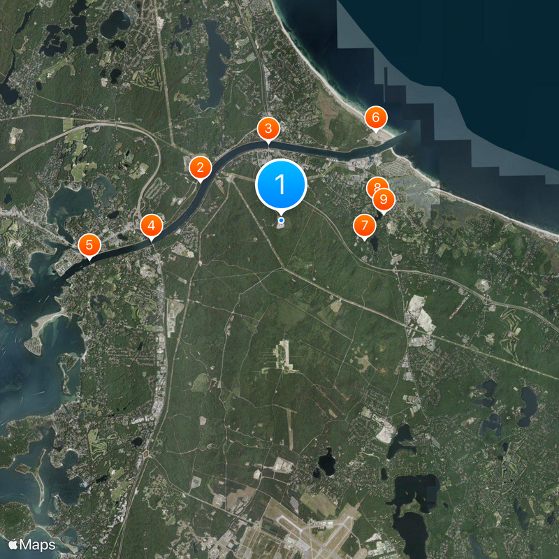Cape Cod Space Force Station Map