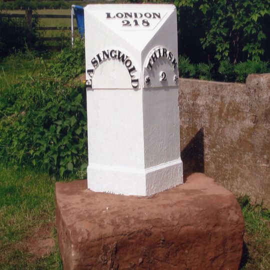 Milestone, 420m SE jct Bagby Lane