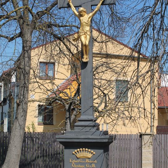 Wayside cross in Ochoz u Brna