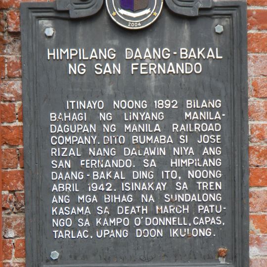San Fernando Railroad Station historical marker