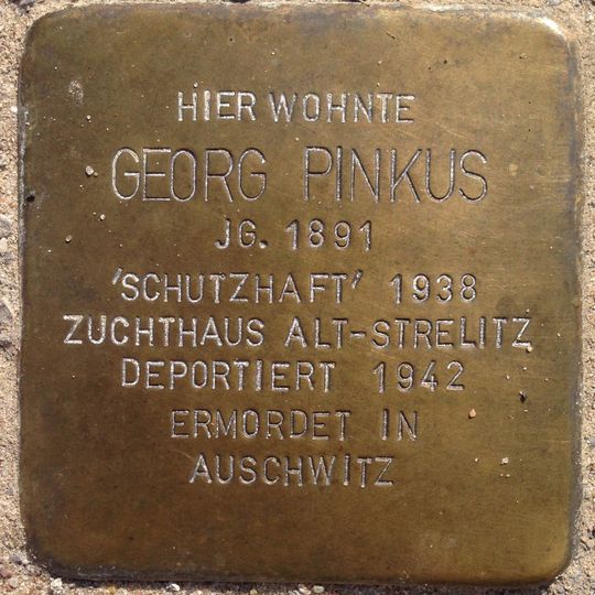 Stolperstein en memoria de Georg Pinkus