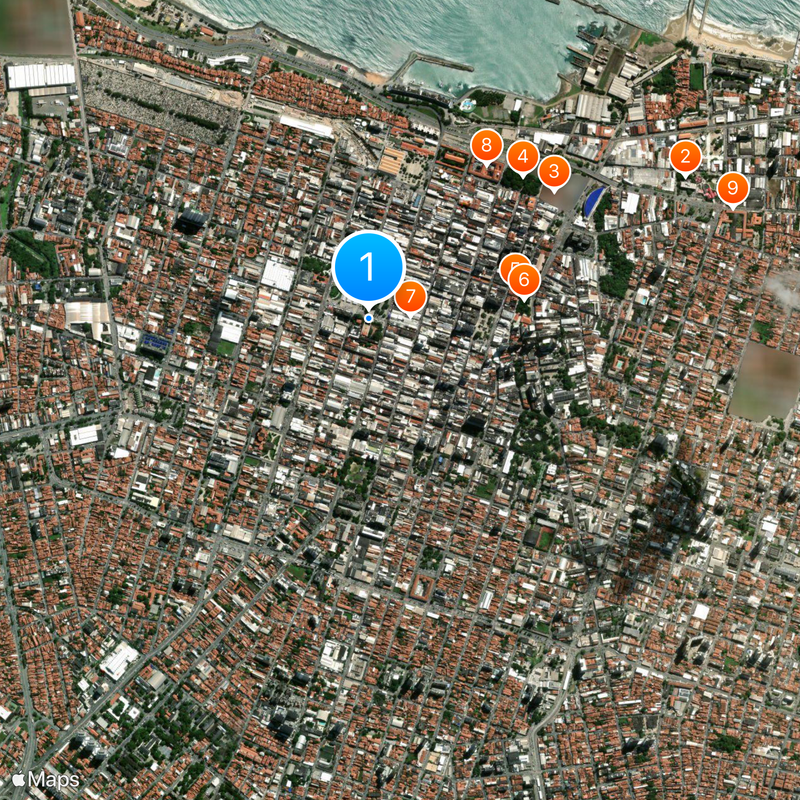 Teatro José de Alencar Mapa