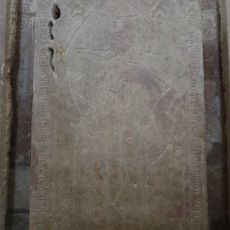 Dalle funéraire de Pierre de Lugny à Saint-Seine-l'Abbaye