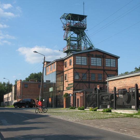 Maciej shaft headframe and shaft house in Zabrze