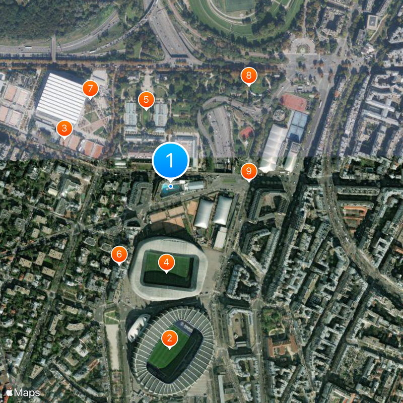 Piscina Molitor Mapa