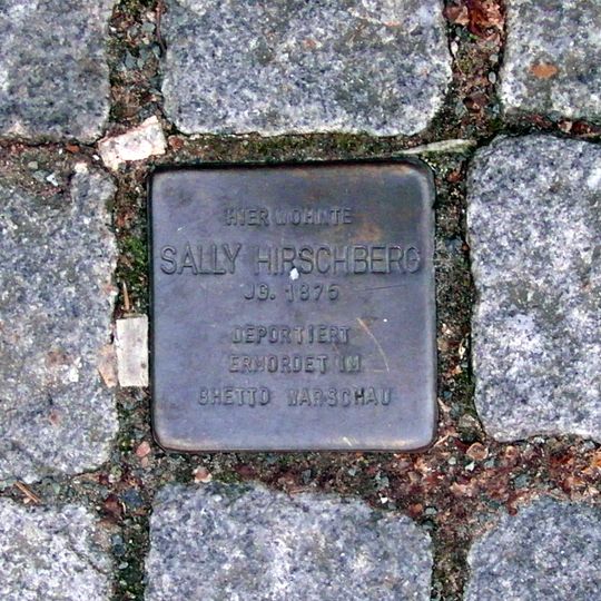 Stolperstein en memoria de Sally Hirschberg
