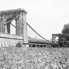 Chain bridge in Postoloprty