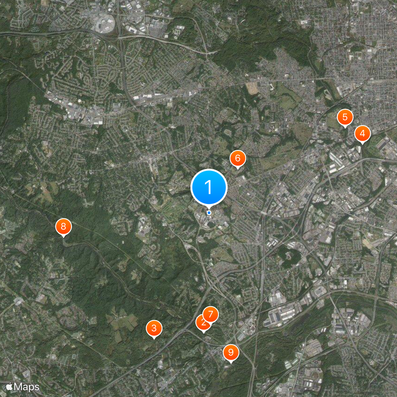 University of Maryland, Baltimore County Map