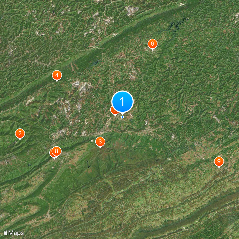 University of Virginia's College at Wise Map