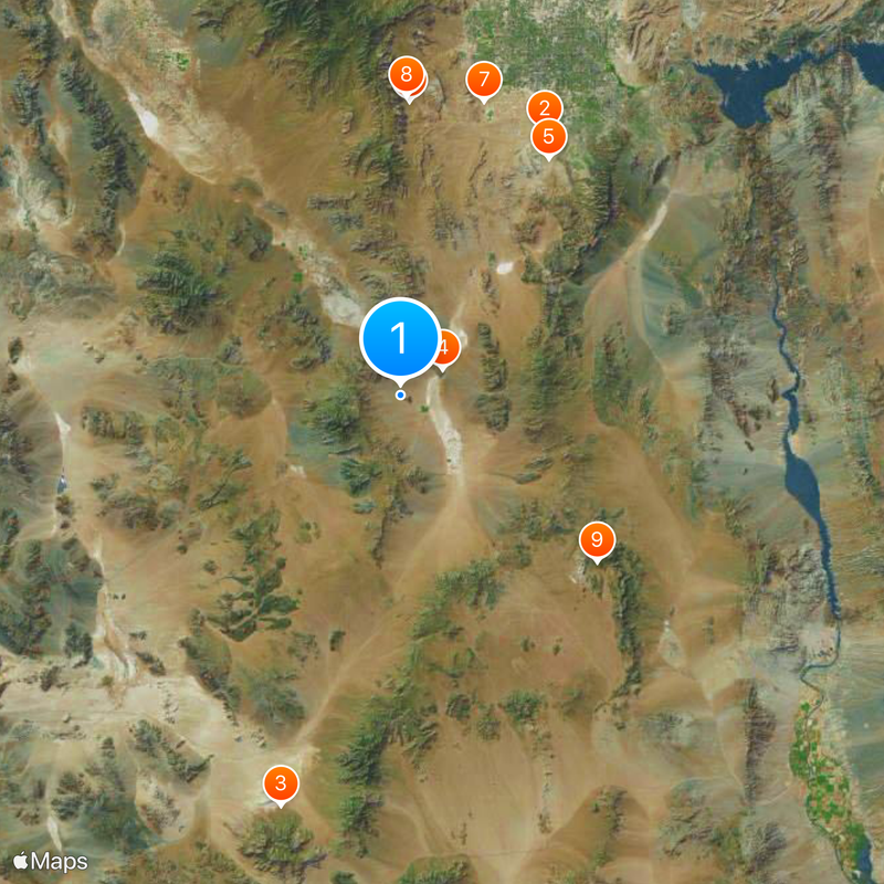 Ivanpah Solar Power Facility Map