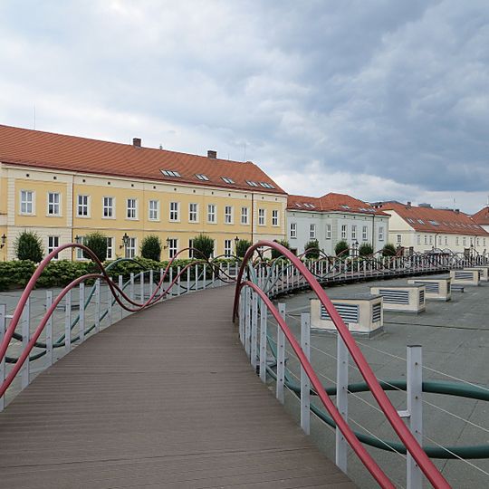 Lávka na střeše Plzeňského Prazdroje