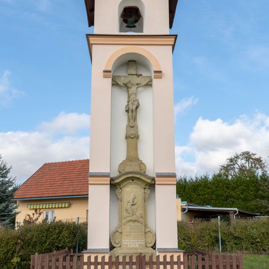 Bell tower with cross in Dubí