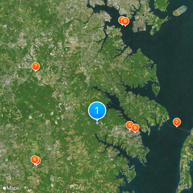 Condado de Anne Arundel Mapa