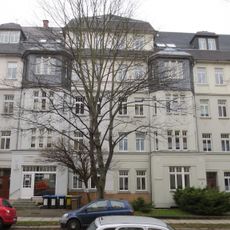 Doppelmietshaus in geschlossener Bebauung konzipiert, mit Vorgarten Franz-Mehring-Straße 41; 43