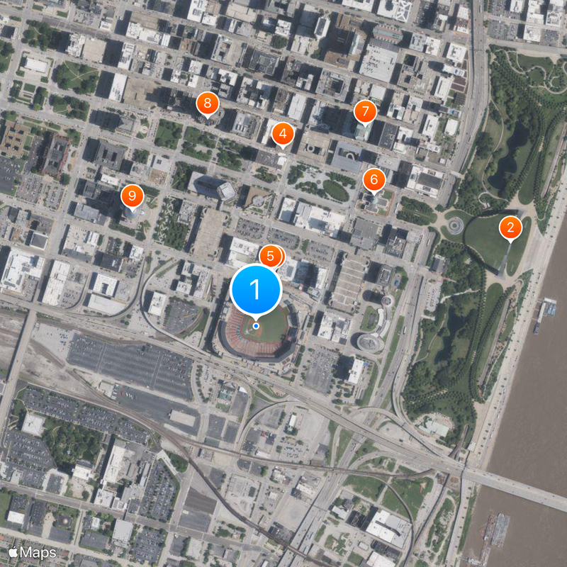 Busch Stadium Map