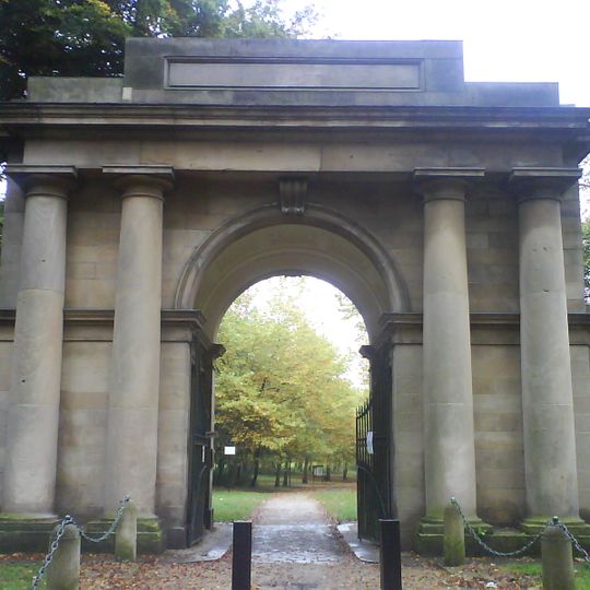Grand Lodge To South South West Of Heaton Hall With Screen Walls And Wall Attached To West