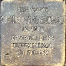 Stolperstein dedicated to Simon Morgenthau