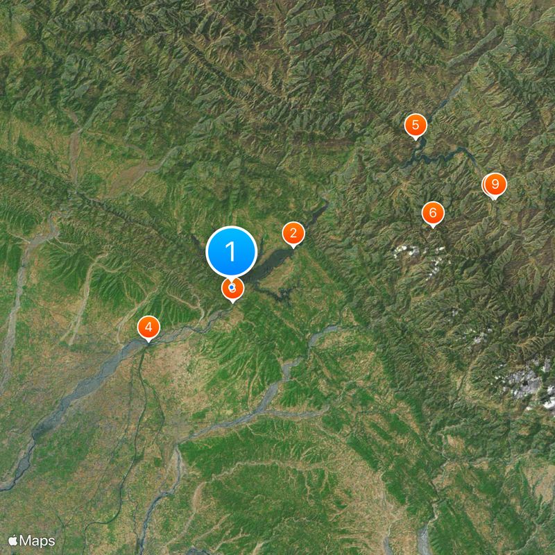 Ranjit Sagar Dam Map