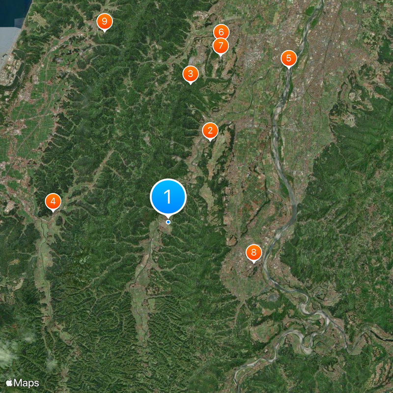 Chiyazawa Map