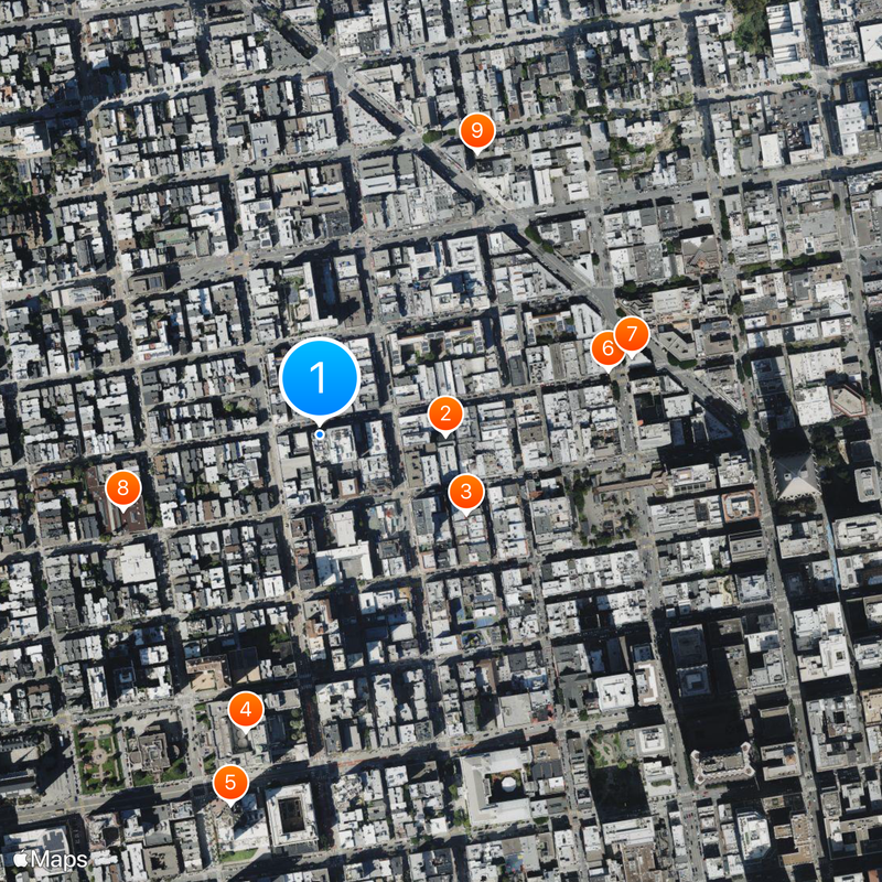 San Francisco Chinese Hospital Map