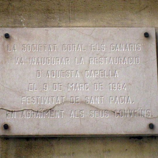 Restauració de la capella de Sant Pacià