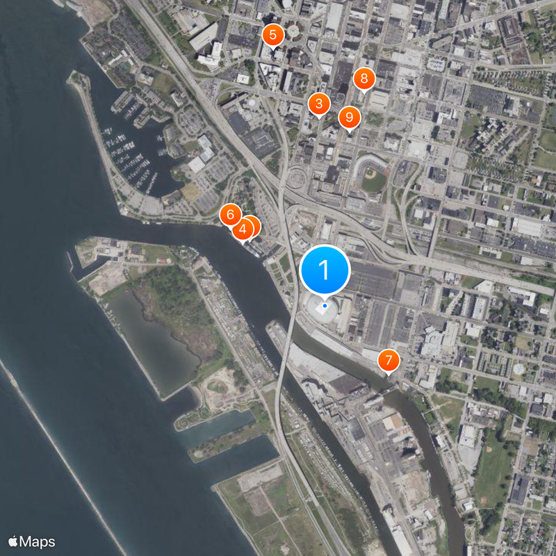 KeyBank Center Map