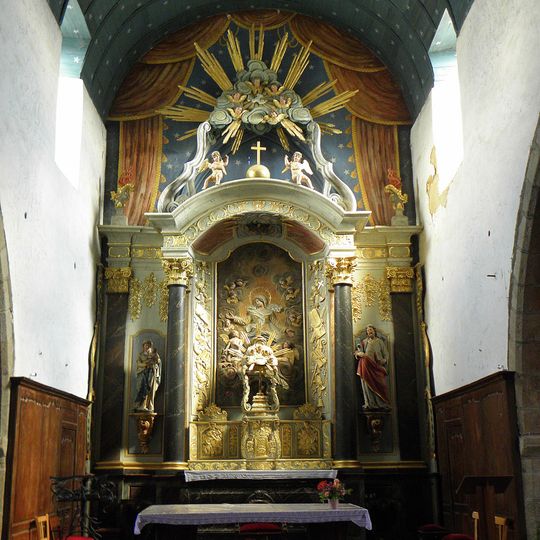 Retable du maître-autel à Brecé