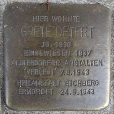 Stolperstein dedicated to Grete Detert