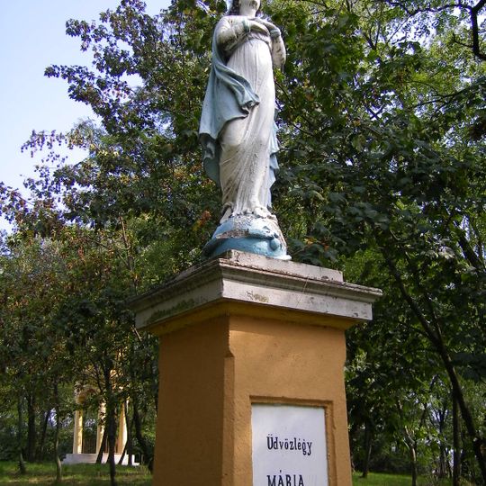 Kalvária, socha na podstavci