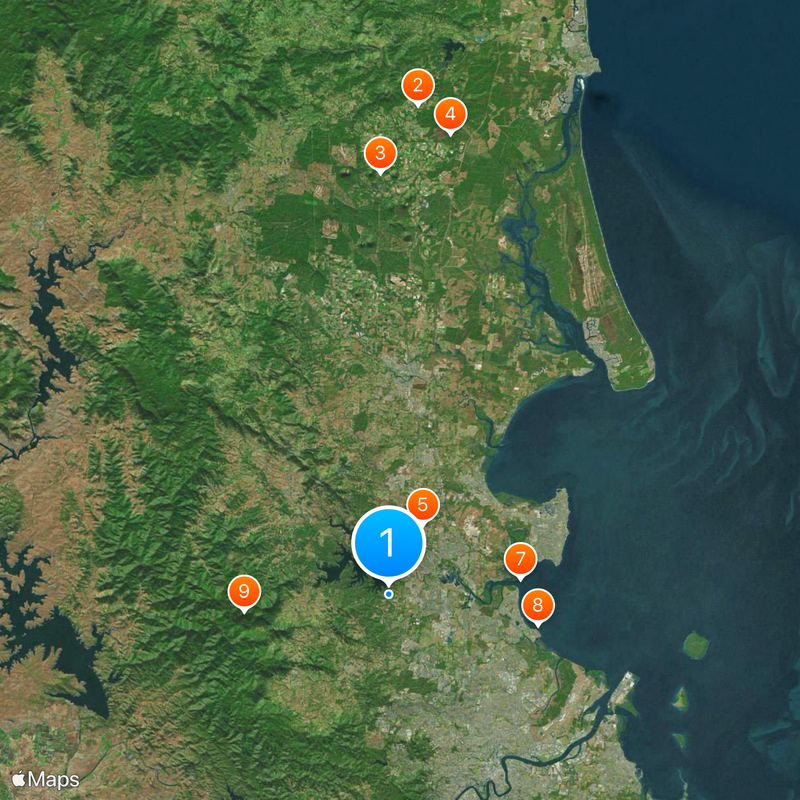 City of Moreton Bay Map