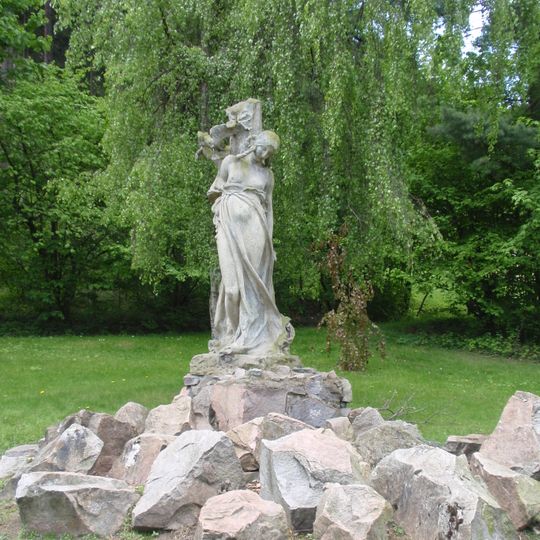 Statue of Šárka in Česká Třebová