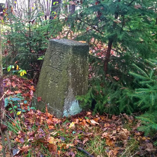 Sächsisch-Preußischer Grenzstein: Pilar Nr. 106