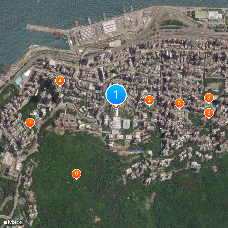 University of Hong Kong Map