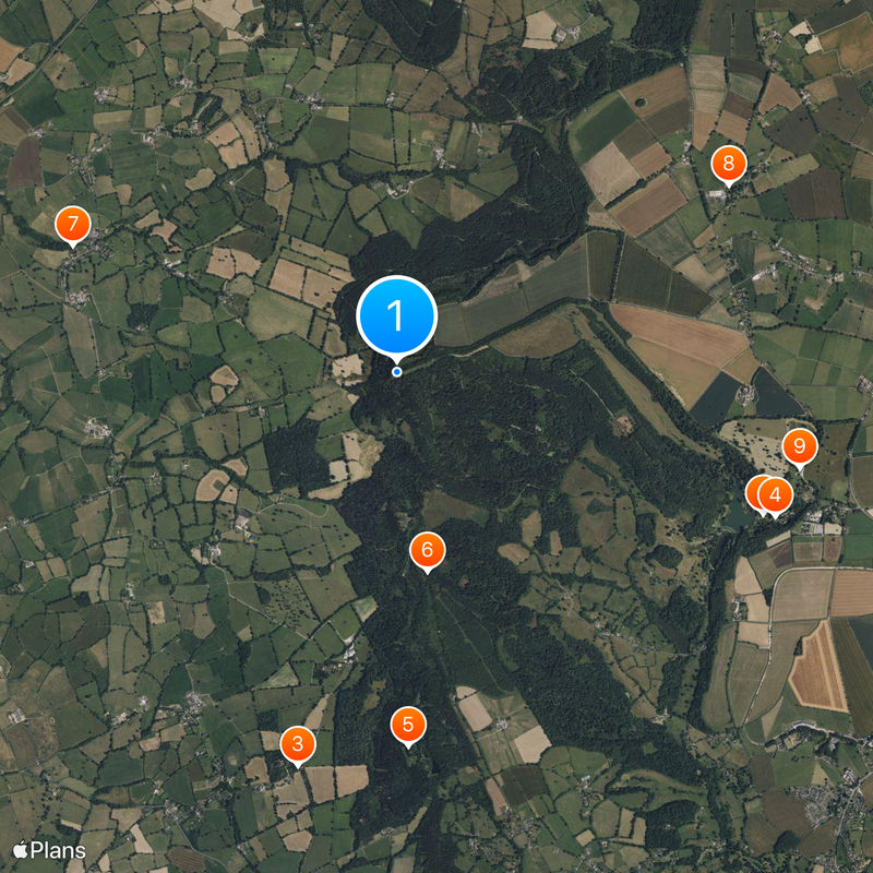 King Alfred's Tower Carte