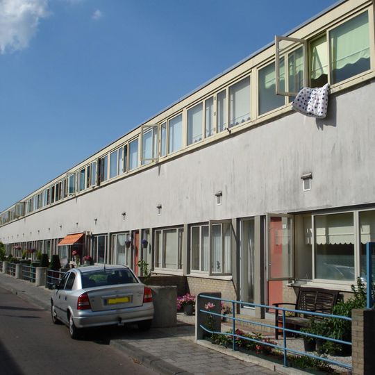 Kubusvorminge eengezinswoningen in de Kiefhoek