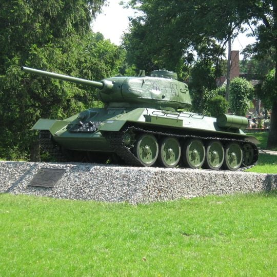 T-34-85 monument in Czarnków