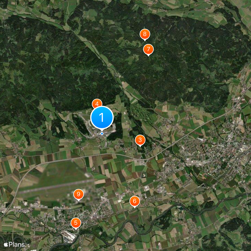 Österreichring Mapa
