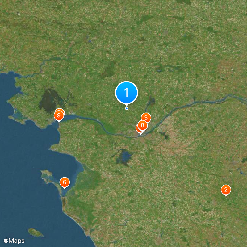 Loira Atlántico Mapa