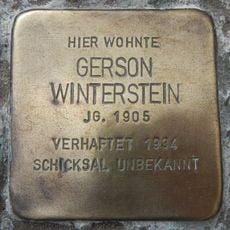 Stolperstein en memoria de Gerson Winterstein