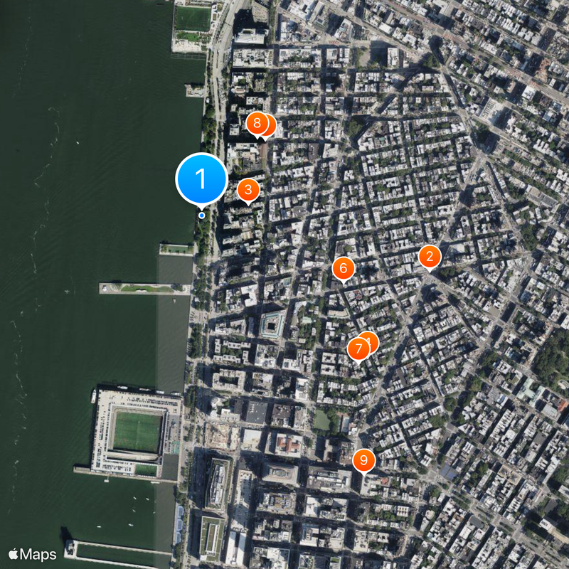 Hudson River Park Mappa