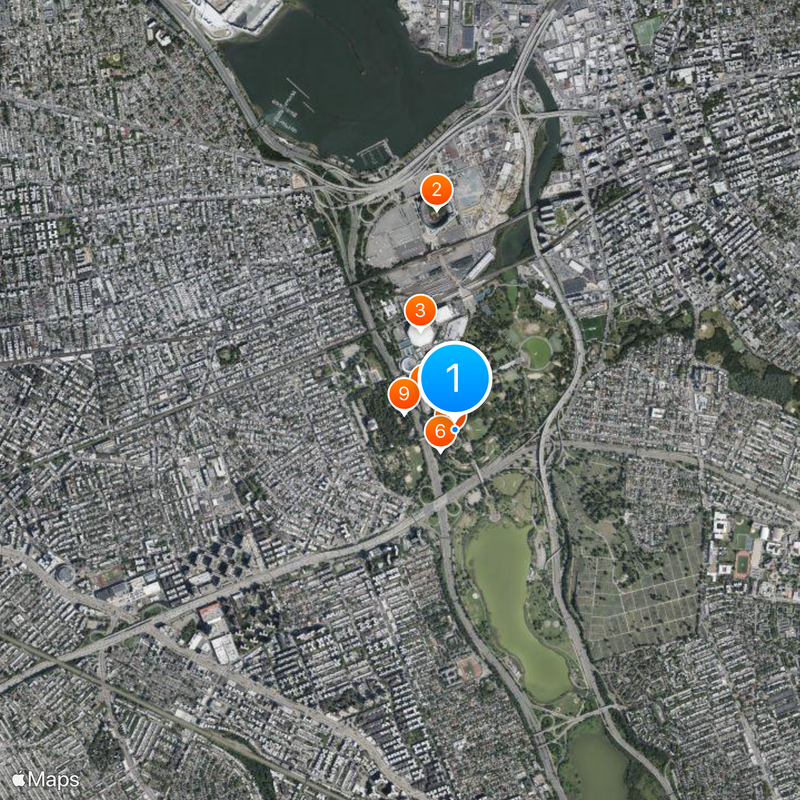 New York State Pavilion Mappa