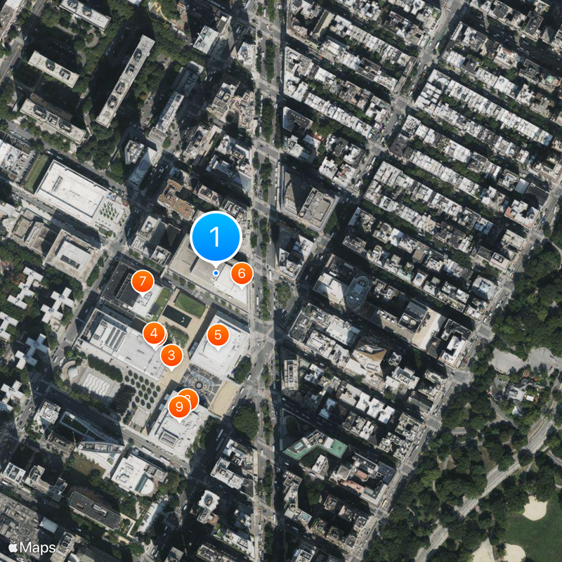 Estudio de actuación Stella Adler Mapa