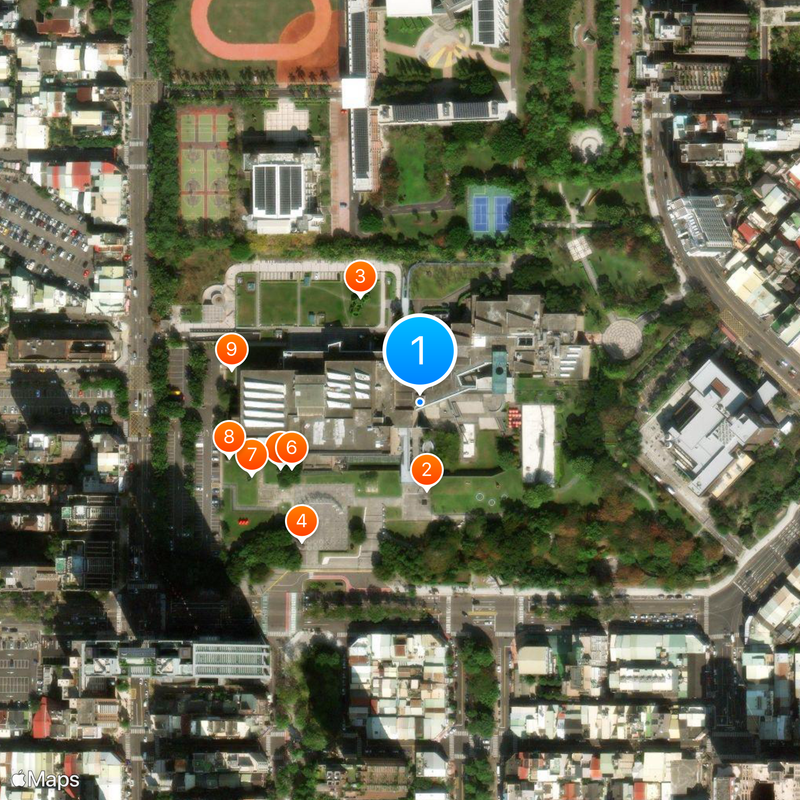 National Taiwan Museum of Fine Arts Karte