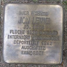 Stolperstein en memoria de Jon Levie