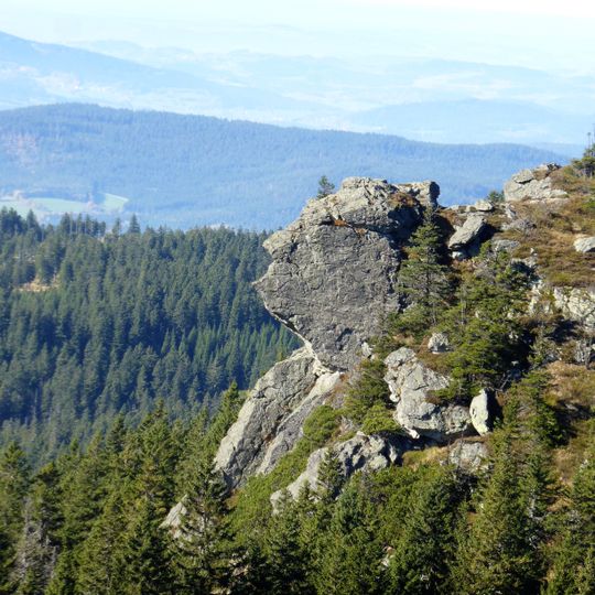 Gipfel des Großen Arber mit Richard-Wagner-Kopf