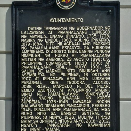 Ayuntamiento historical marker