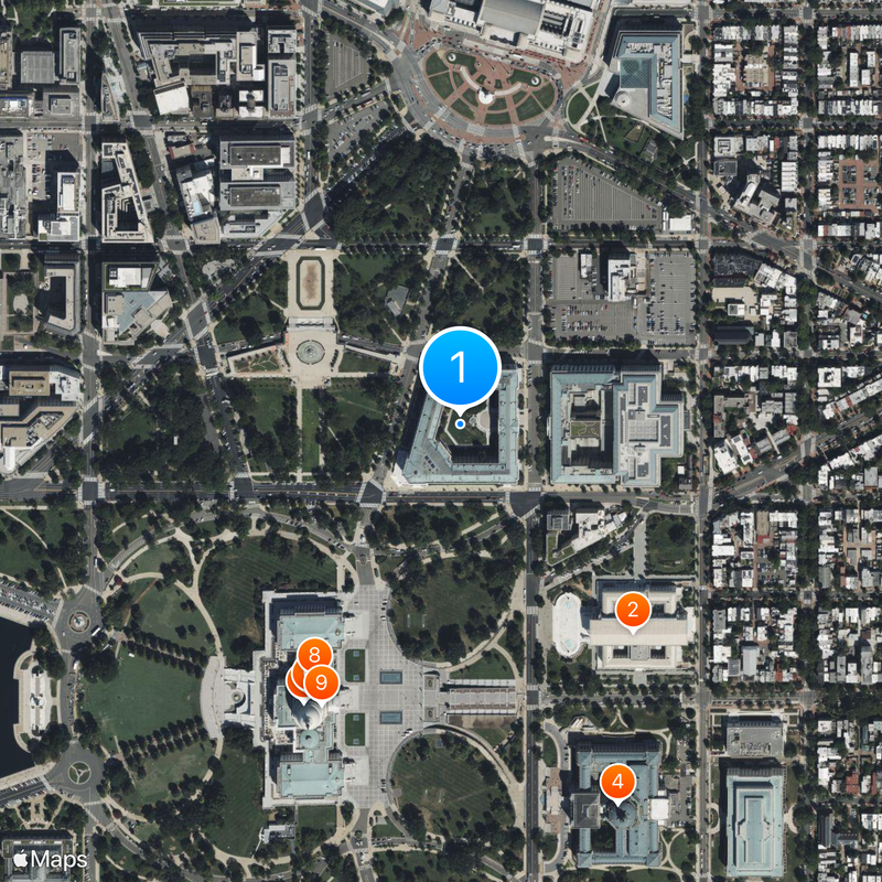 Russell Senate Office Building Map