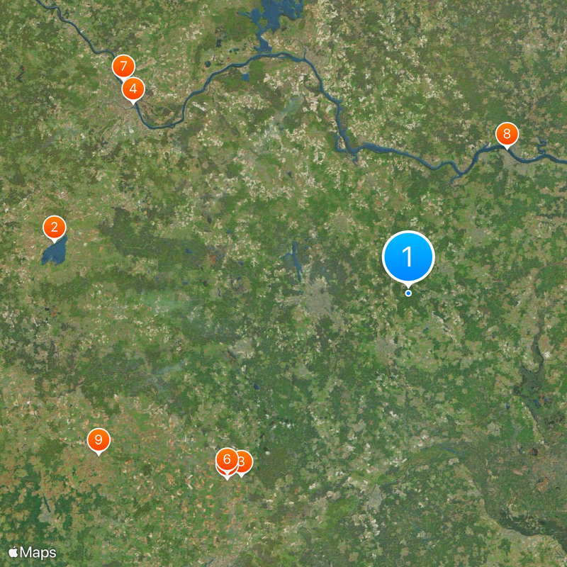 Óblast de Ivánovo Mapa